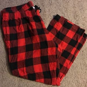 Men’s old navy Red and black flannel pj pants